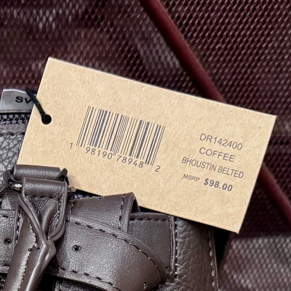 NWT STEVE MADDEN BHOUSTIN BELTED PURSE color: Coffee Retails $98.00 - Picture 6 of 6